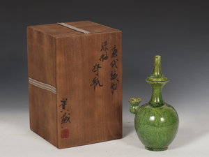 v.v Tang * old ceramics and porcelain *. prefecture kiln .. green .. bin * era tree box attaching era thing China old fine art antique goods 