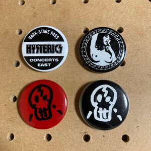 ヒステリックグラマー HYSTERIC GLAMOUR 缶バッジ ４個セットBADGE 