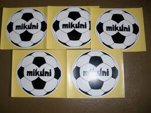 5 pieces set dead stock unused mikuni Novelty - sticker not for sale .. goods 734