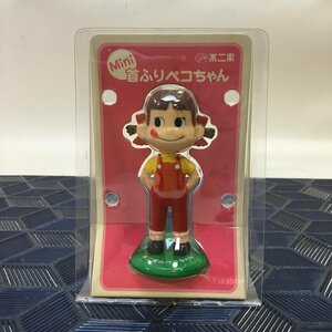 【未開封品/CH】不二家 FUJIYA ペコちゃん ミニ首ふりペコちゃん 赤サロペット 未開封品 ★ フィギュア おもちゃ 玩具 ★ 希少　IM0606