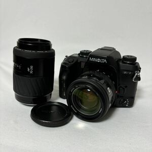 ★☆24-035A【動作・美品】ミノルタMINOLTA α-７&標準レンズAF35-105 mm1:3.5-4.5、望遠レンズAF70-210mm1:4.5-5.5