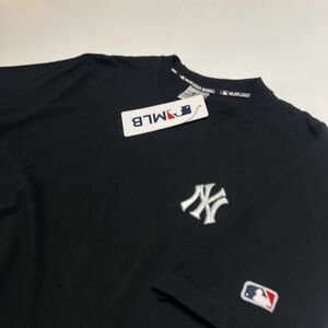 ●送料390円可能商品 ニューヨーク ヤンキース YANKEES MLB 新品 メンズ メジャーリーグ 半袖 Tシャツ 黒[C5433MR-N9-L] 一 三 弐★QWER