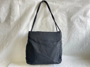 SN0605-109　ゆうパック着払い　PRADA　トートバッグ　三角ロゴプレート　ブラック系　プラダ　ナイロン