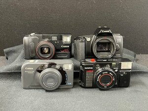 KF0605-97　ゆうパック着払い Canon Autoboy Zoom 105/EOS Kiss/Autoboy A/OLYMPUS AFL　フィルムカメラ4台まとめて　キャノン/オリンパス