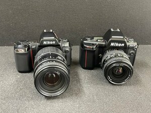 KF0605-104　ゆうパック着払い　Nikon F90X/F801 28-70mm 1:3.5-4.5/70-300mm 1:4-5.6 一眼レフカメラ2台セット　ニコン　光学機器