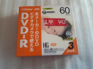 未使用 ◆ JVC ビクター // 8cm DVD-R 　VDR60J3 ◆ ビデオカメラ用 両面60分×3枚セット
