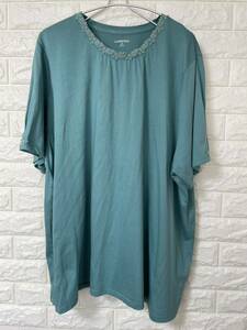 LANDS'END green short sleeves cut and sewn lady's size 2X