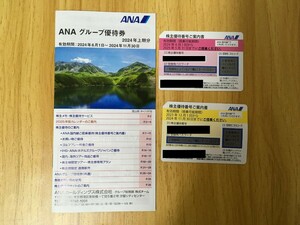 ANA 株主優待券2枚、優待の冊子【送料無料】