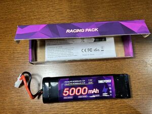 8.4V ニッケル水素バッテリー 5000mAh NiMH電池 ラジコン タミヤプラグ付き RCカー RCトラック [CE,RoHS, MSDS,UN38.3認証済み]