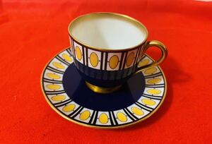 #271 An Art Deco English Royal Worcester demi-tasse and saucer ロイヤルウースター　デミタス　カップ＆ソーサー　レア