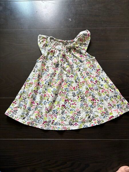 baby gap ギャップ 袖無し トップス ワンピース 60サイズ 花柄