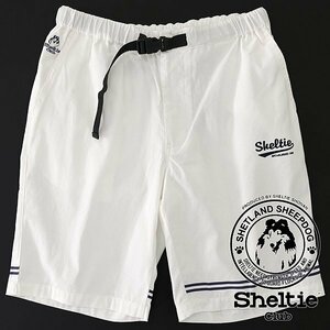 新品 シェルティークラブ 24SS コットン イージー クライミング ショーツ L 白 【SH1442087_7】 春夏 パンツ Sheltie Club マリン ハーフ