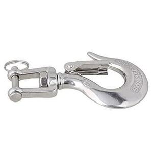 logyues rotation hanging hook 350KG swivel hoist hook safety latch cable snap rotation stainless steel made si