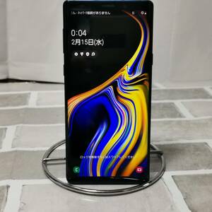 【展示品】SAMSUNG Galaxy Note9 SCV40/128GB/良好(50～80％)/ブルー/ケース付