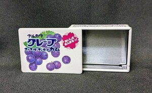 ■マルカワ グレープ マーブル フーセンガム 缶ケース ブリキ缶 インテリア 置物 ジオラマ 小物入れ 収納 おしゃれ 缶 訳あり B240133