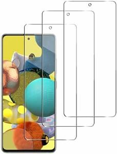 Qrivp ガラスフィルム Galaxy A51 5G ガラスフィルム 指紋認証対応 【3枚セット】日本旭硝子素材製 Galaxy