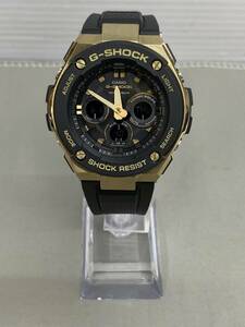 159-KA1346-60s G-SHOCK ジーショック GST-S300G-1A9 電波ソーラー デジアナ時計 