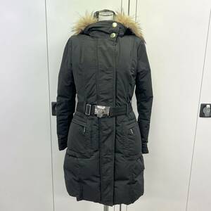 ●○17019/ MONCLER モンクレール ダウン ブラック 黒 アウター Oサイズ レディース ファッション○●