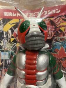  higashi . retro sofvi collection Kamen Rider V3 2 period color sofvi gray mask surface taking meti com toy poppy Bandai 