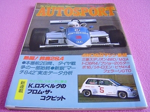 ★ 当時物 オートスポーツ No.394/1984年5-1 ★ WCR 4WD＆グループB マシン集結/シティ ブルドック レース/スタリオン/メトロ 6R4/205/旧車