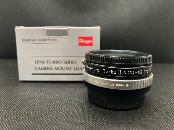 Lens Turbo II N/G-FX ニコンFマウントレンズ - 富士フイルムXマウント フォーカルレデューサーアダプター