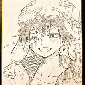 【創作イラスト】ゴーグルくん