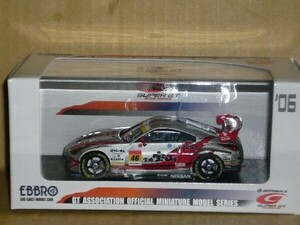 1/43 EBBRO SUPER GT300 KICCHO HOUZAN DIREZZA Z No.46 銀/赤