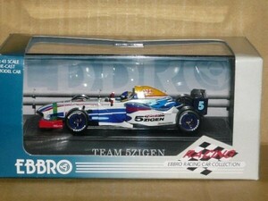 1/43 EBBRO FOMULA NIPPON TEAM 5 ZIGEN No.5 白/青