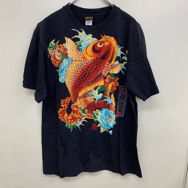 和柄 鯉柄 半袖Tシャツ Mサイズ