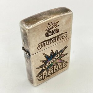 6.4OB-E1644★訳アリ ZIPPO オイルライター★ジッポー JUGGLER ジャグラー 2022年製 lighter 喫煙具 DB0/DB7