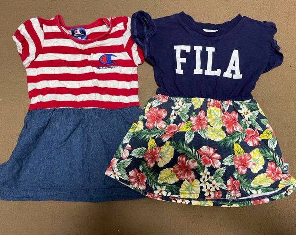 FILA フィラ　champion チャンピオン　ワンピース　トップス　夏服　2着セット