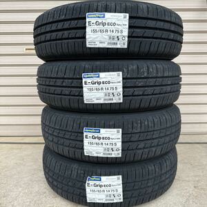 【2024年製】4本送料込み17500円～◆155/65R14 グッドイヤーE-Grip EG01 ◆155/65-14◆ワゴンR タント デイズ N-BOX ラパン N-WGN ムーヴ◆