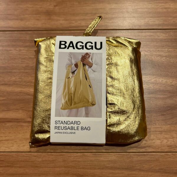 BAGGU バグー　メタリックゴールド　エコバッグ　スタンダード　未使用
