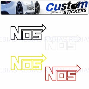 送料無料 【レッド】 NOS ステッカー カスタム ドレスアップ ナイトラス オキサイド システム