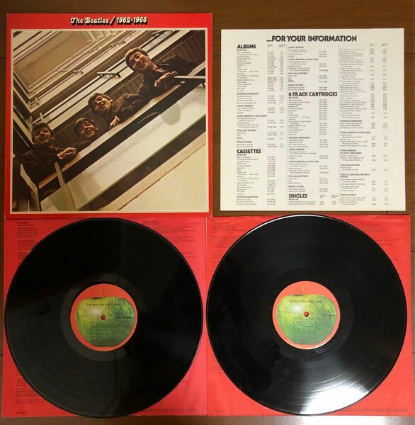 【現状品】LP レコード ビートルズ THE BEATLES 1962-1966 赤盤 輸入盤 LP盤レコード