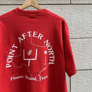 90s USA製 赤 バックプリント Tシャツ 半袖Tシャツ FRUIT OF THE LOOM フルーツオブザルーム アメリカ製 古着 vintage ヴィンテージ