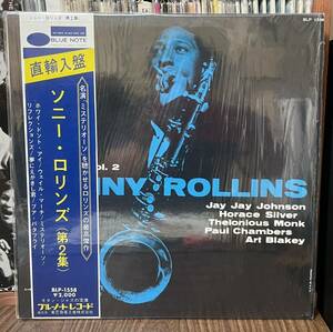 送料込みLP 帯付 東芝音工直輸入盤/ BlueNoto BLP 1558/ SONNY ROLLINS・ Volume 2/ MONO盤 Libertyレーベル RVG刻印有り Liberty内袋有り