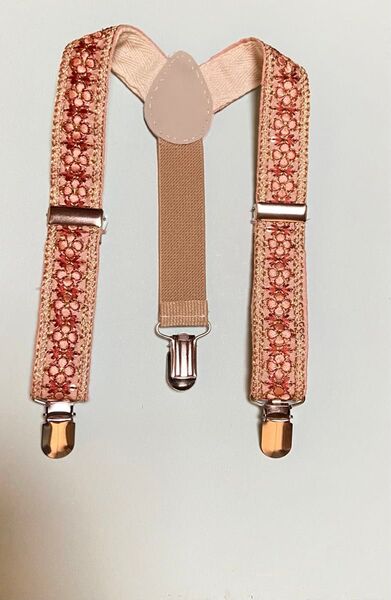 子供用インド刺繍サスペンダー