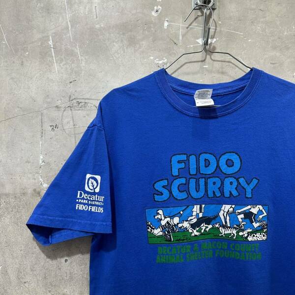 US古着FIDO SCURRY 動物保護 企業物Tシャツ
