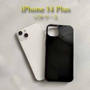 iPhone 14 Plus用 TPUソフトケース(黒)