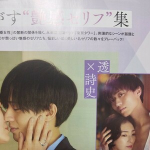 月刊ザ・テレビジョン 雑誌 切り抜き ジャニーズ King&prince キンプリ 永瀬廉 ドラマ 俳優 東京タワー 板谷由夏