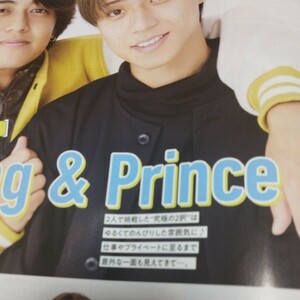 月刊ザ・テレビジョン 雑誌 切り抜き ジャニーズ king&prince キンプリ 永瀬廉 髙橋海人