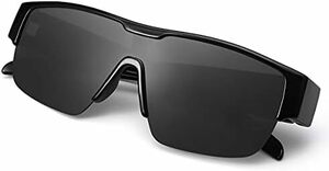 [TINHAO] オーバーグラス 偏光 めがねの上からオーバーサングラス 軽量TR90 スポーツサングラス 偏光レンズ UVカット