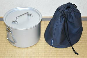 [140] used beautiful goods Snow Peak aluminium size trunk rice cooker 