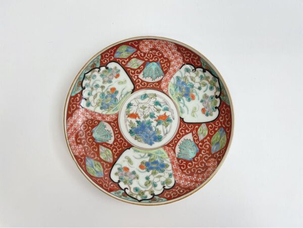 古伊万里 赤絵 皿 伊万里焼 骨董 アンティーク
