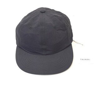 TAIKAN（テイケン）Easy Nylon Cap Black イージー ナイロン キャップ 6パネル ジェット ハット BLACK ONE FREE LOGO ロゴ 帽子 おしゃれ