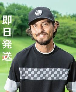 即日発送/新品定価3630円/アディダス ゴルフ　adidas golf メンズ ゴルフ キャップ リップストップ スリーショットキャップ 黒　ブラック