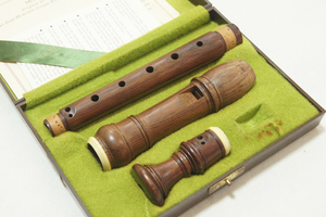 MOECKmek wooden soprano recorder Rottenburgh Lotte mbrug429 Paris Thunder double tone hole ba lock type superior article free shipping 