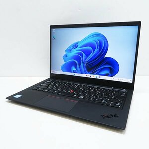 〇LENOVO ThinkPad X1 Carbon 6th Gen【Core i5-8250U/メモリ8GB/SSD128GB/Win11Pro/無線LAN/webカメラ/フルHDタッチパネル/AC付属】