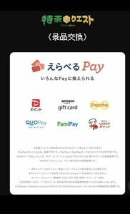 ④選べるpay額面2000円分メール送信で配送完了えらべるpay PayPay キャンペーンシール えらべるPay LINE必須WEB応募 